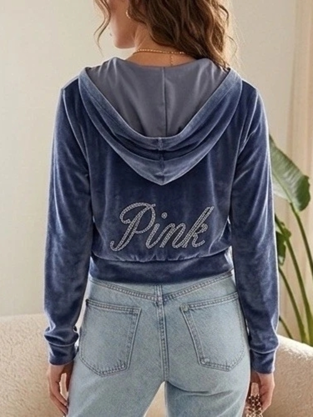 Women's PINK Victoria's Secret Velour Hoodie